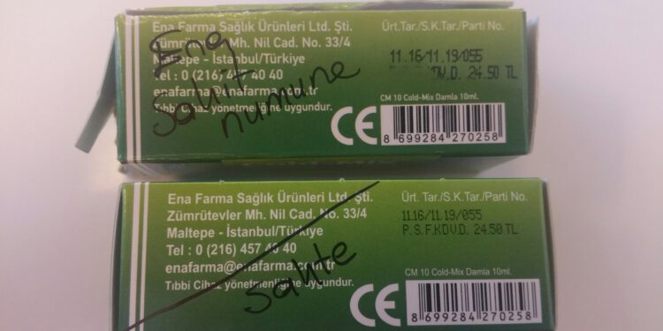Sahte ürün ve orjinal ürün fotoğrafları