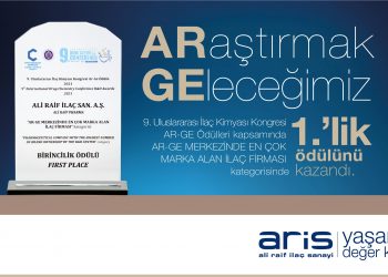 Ali Raif İlaç, AR-GE Merkezinde En Çok Marka Alan İlaç Firması ödülü aldı
