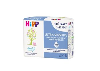 ‘YOK KONSEPTİ’ ile üretilen HİPP  Babysanft Ultra Sensitive Temizleme ve Bakım Mendilleri