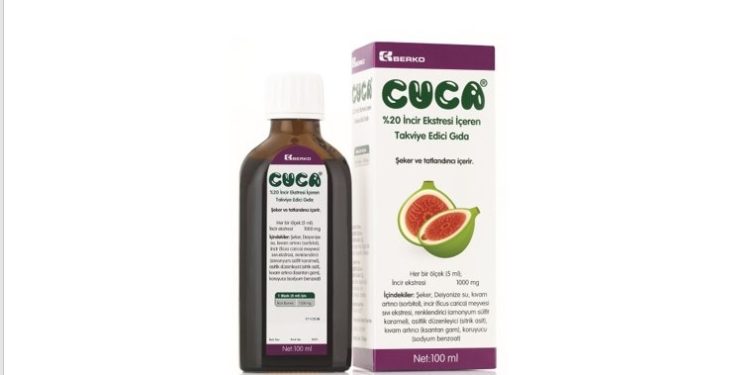 İncir Ekstresi İçeren Takviye Edici Gıda Cuca yeniden eczanelerde